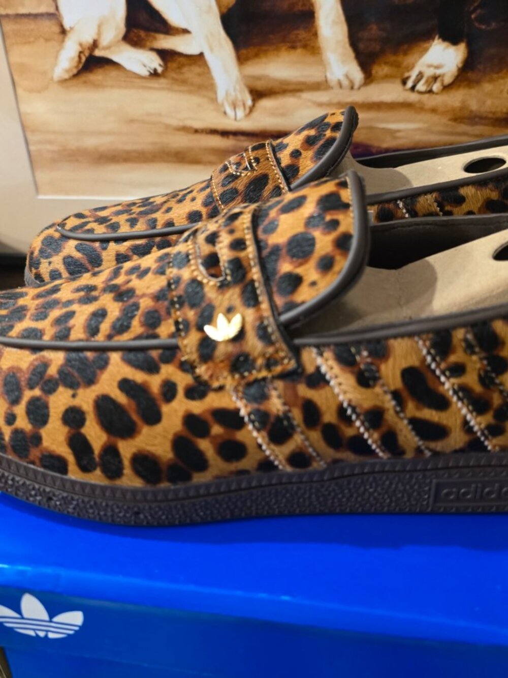 Adidas Originals HANDBALL SPEZIAL LOAFER Tiger Print KJ2526 Mens 10 2026 RARE - Picture 6 of 16